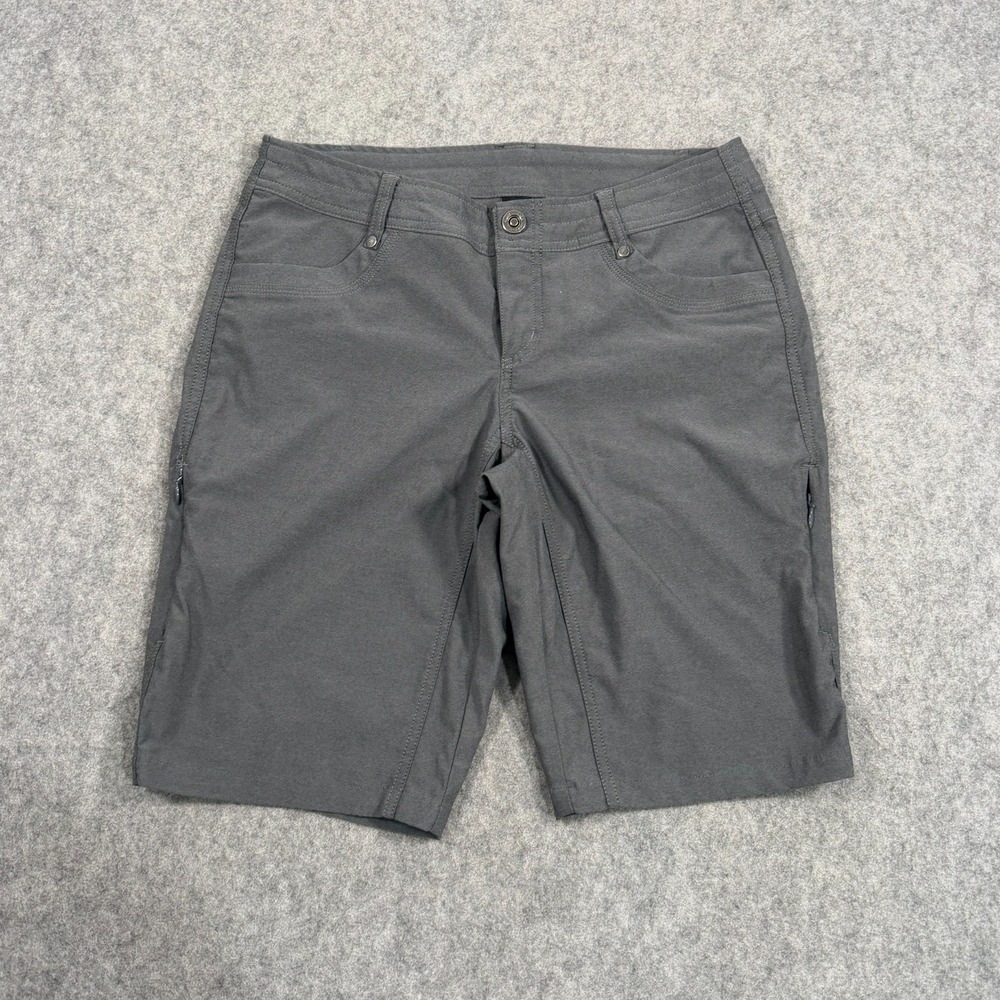 Patagonia Charcoal Gray 10" TREKR‎ Stretch Nylon Bermuda Shorts Women's Size 4